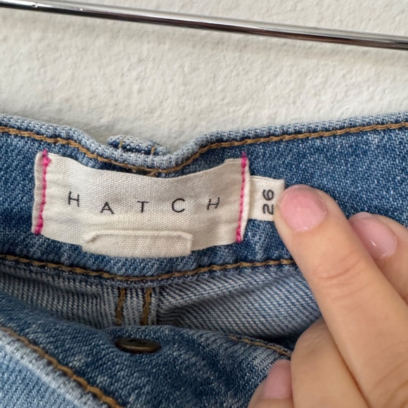 HATCH Maternity Strong Like a Mama Crop Jeans 26 - Picture 3 of 6